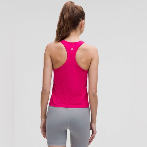Lululemon Swiftly Tech Racerback Tank Top Waist Length, Passionate Size 8 - Picture 5 of 5